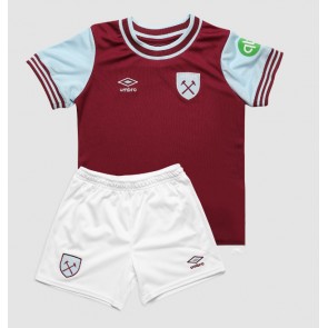 West Ham United Dětské Domácí dres komplet 2024-25 Krátký Rukáv (+ trenýrky)